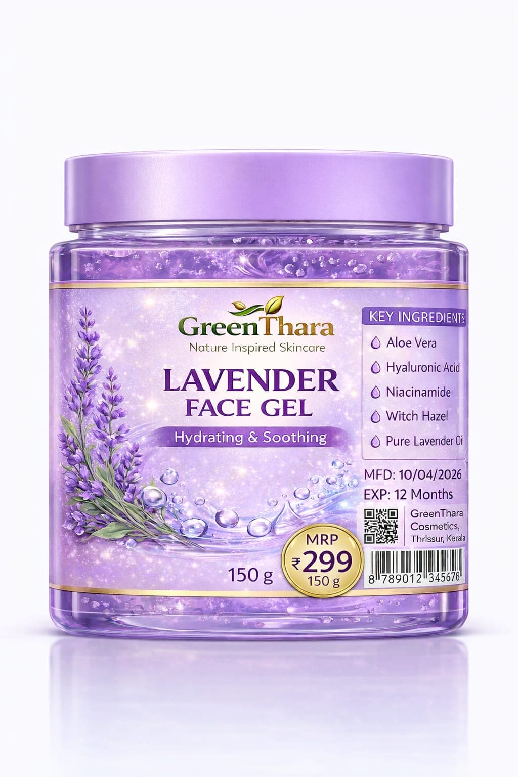 GreenThara Lavender Face Gel